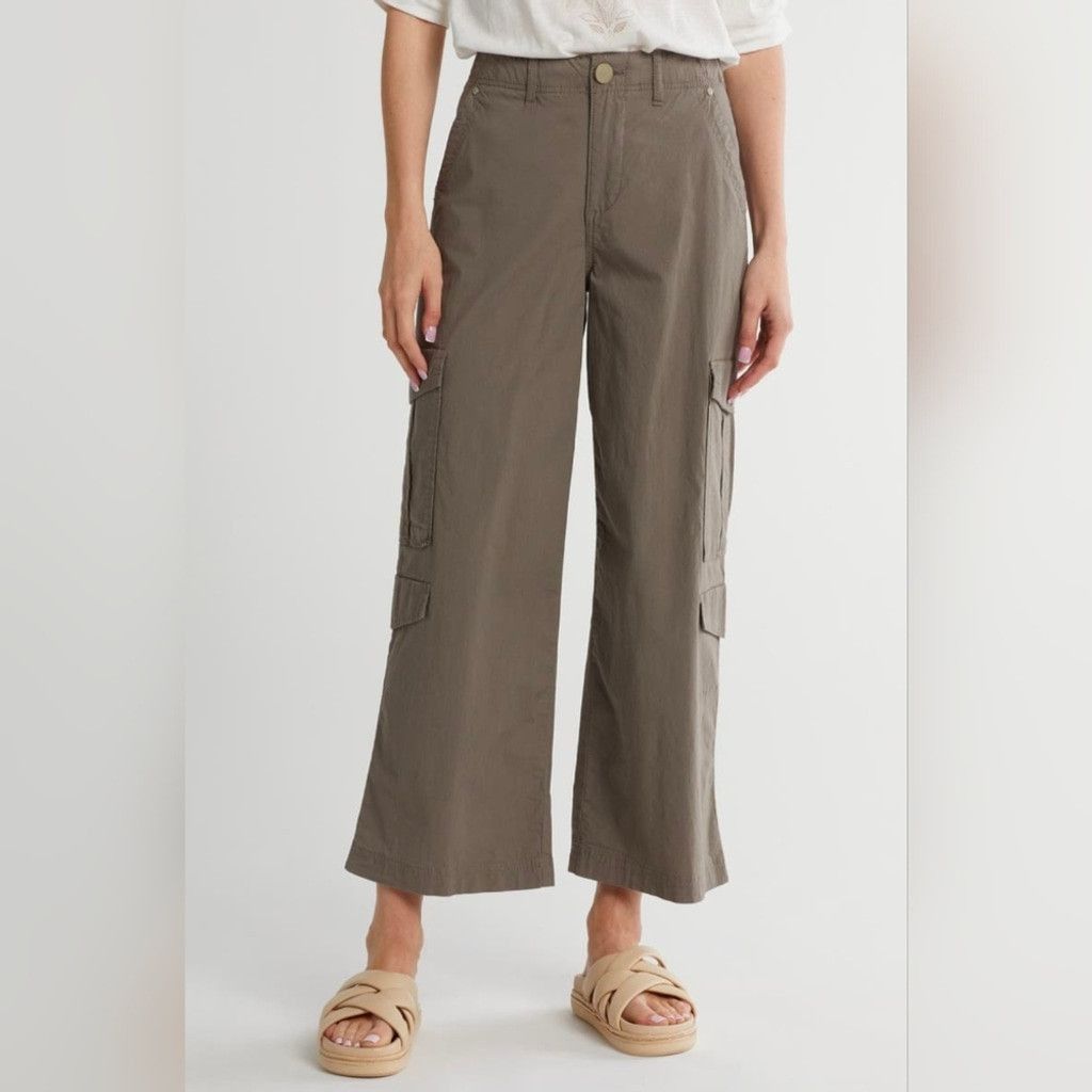 Other Democracy ab tech skyrise poplin green cargo pants size 16 Size 38" / US 16 / IT 52 - 2 Thumbnail