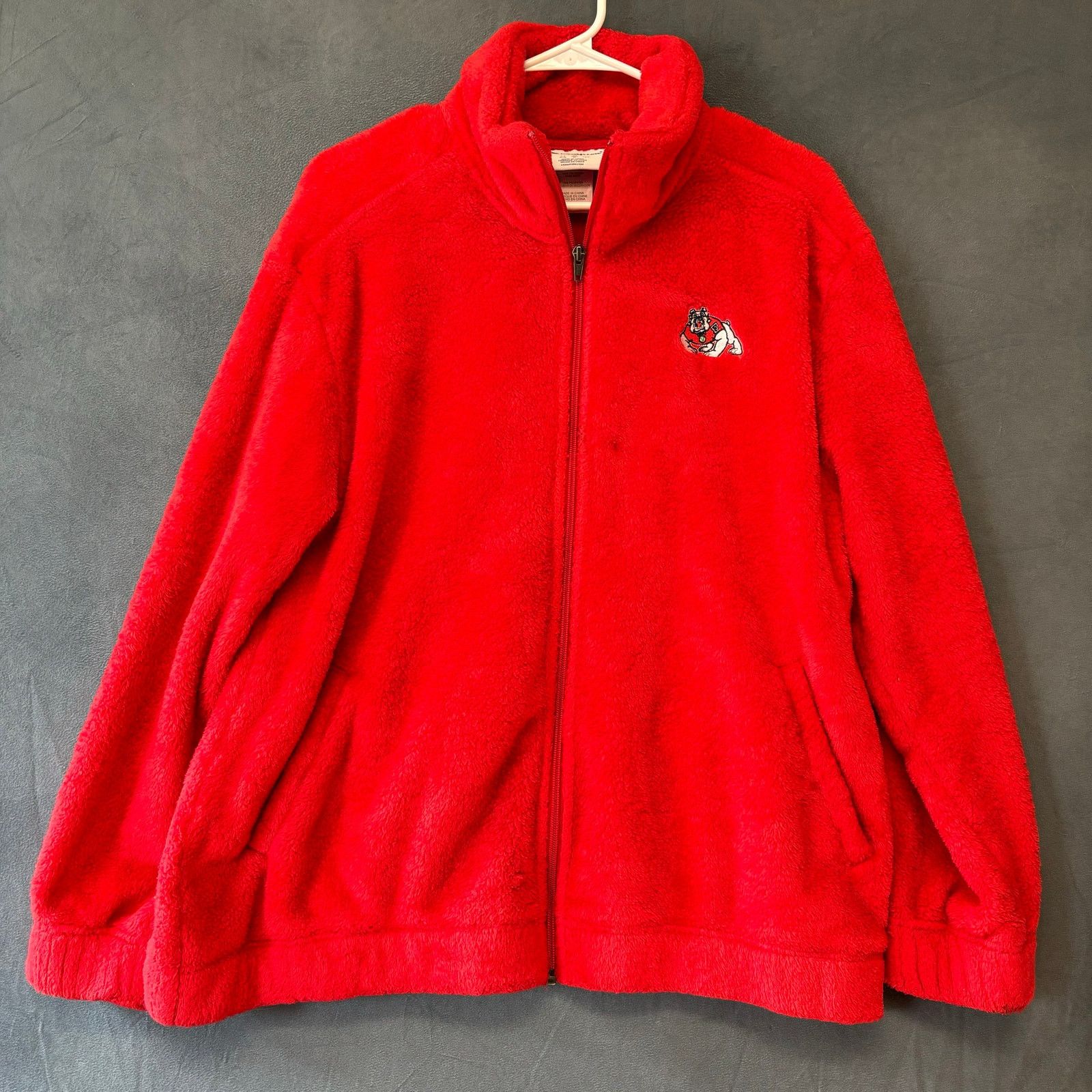 Champion Champion Fresno State Bulldogs Jacket Fuzzy Cozy Mens Medium Grailed