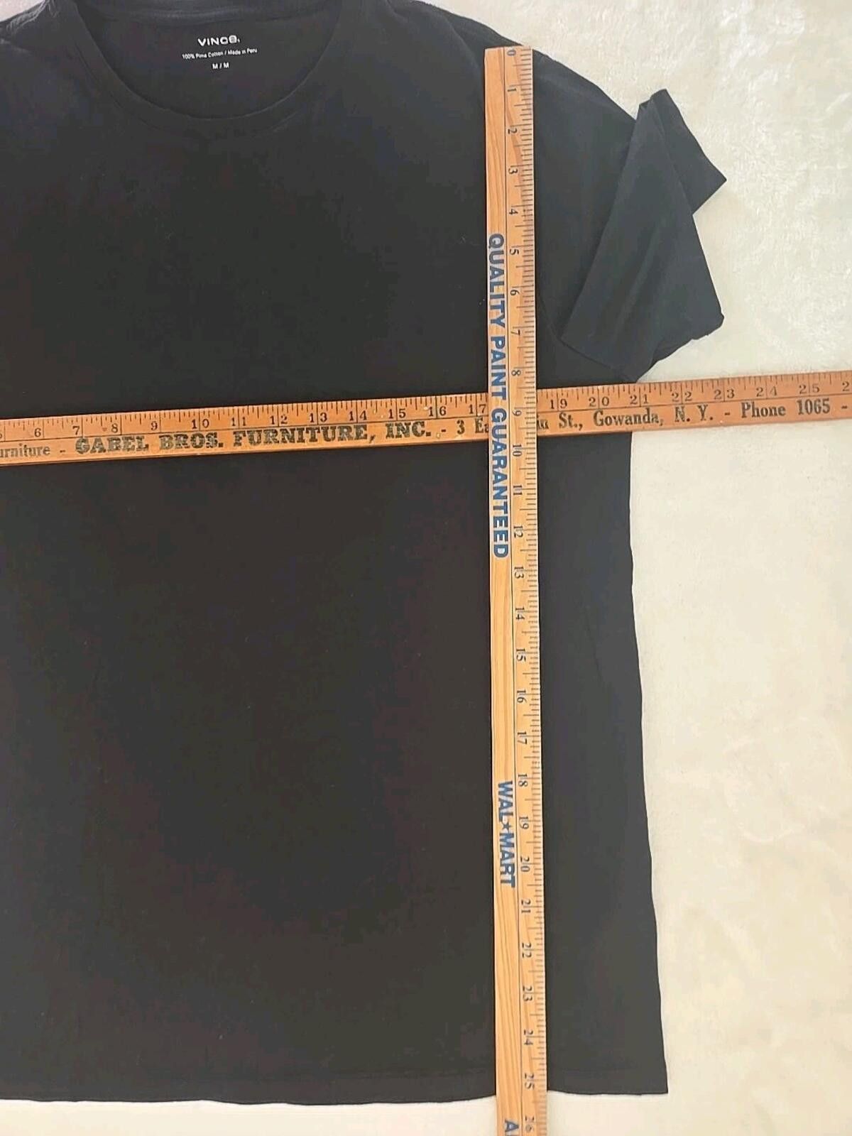 Vince Vince Soft Pima Cotton Crew Neck T-Shirt Black Size M Size US M / EU 48-50 / 2 - 3 Thumbnail