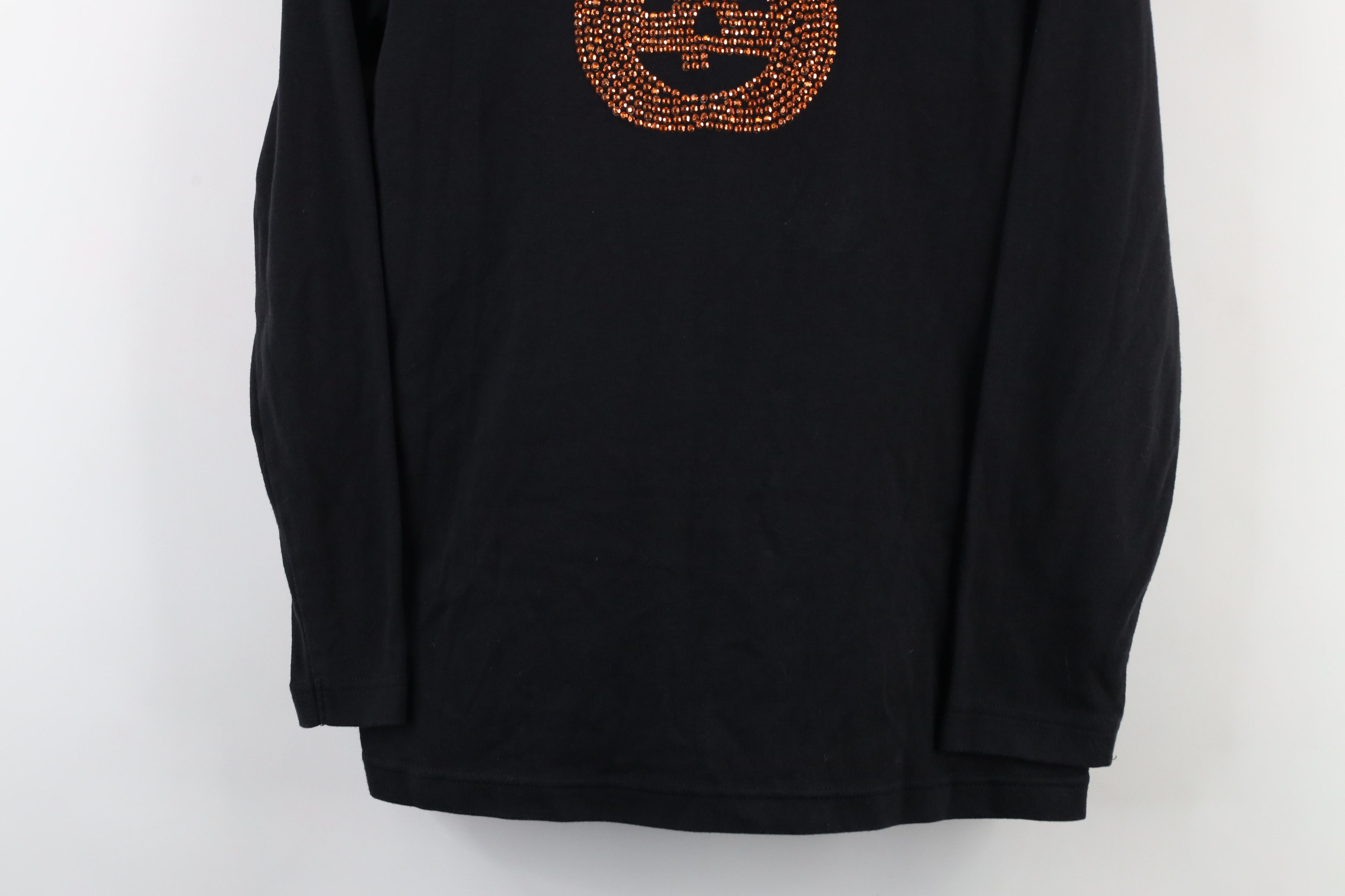 Vintage Vintage 90s Streetwear Halloween Sequin Pumpkin T-Shirt Size M / US 6-8 / IT 42-44 - 3 Thumbnail