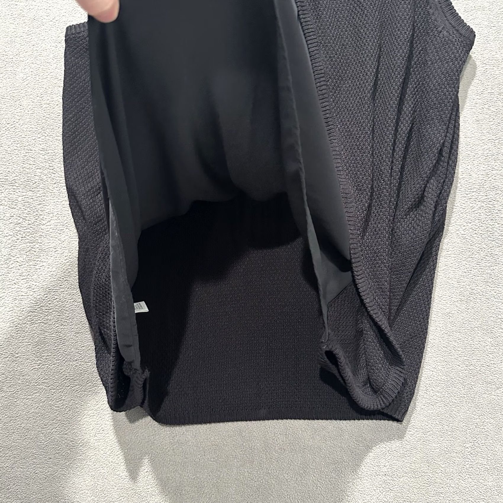 Essentials Apt 9 Essentials Tank Womens 1X Black Knit Rayon Sleeveless Open Back Scoop Neck Casual Shirt Womens 1X Black Rayon Knit Tank Size XL / US 12-14 / IT 48-50 - 3 Thumbnail