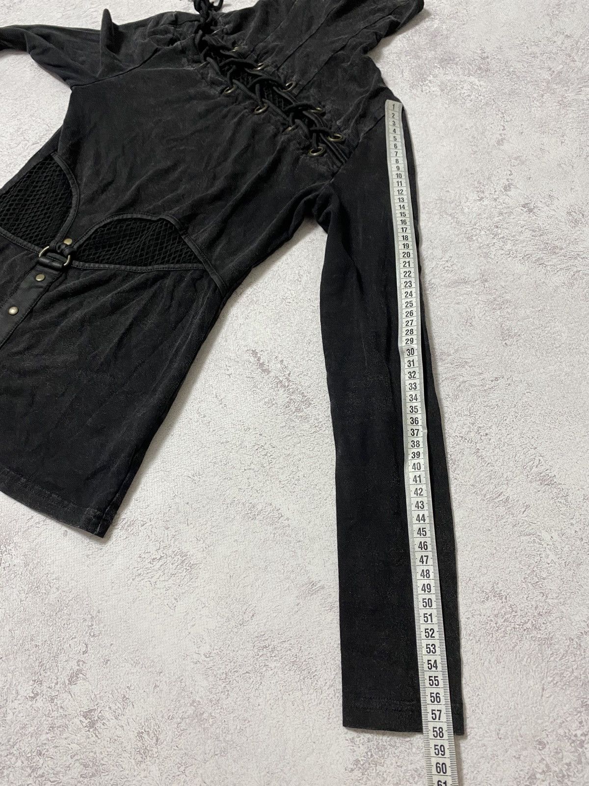 Japanese Brand Women’s Avant Garde Punk Rave Top Size XS-S Size XS / US 0-2 / IT 36-38 - 15 Thumbnail