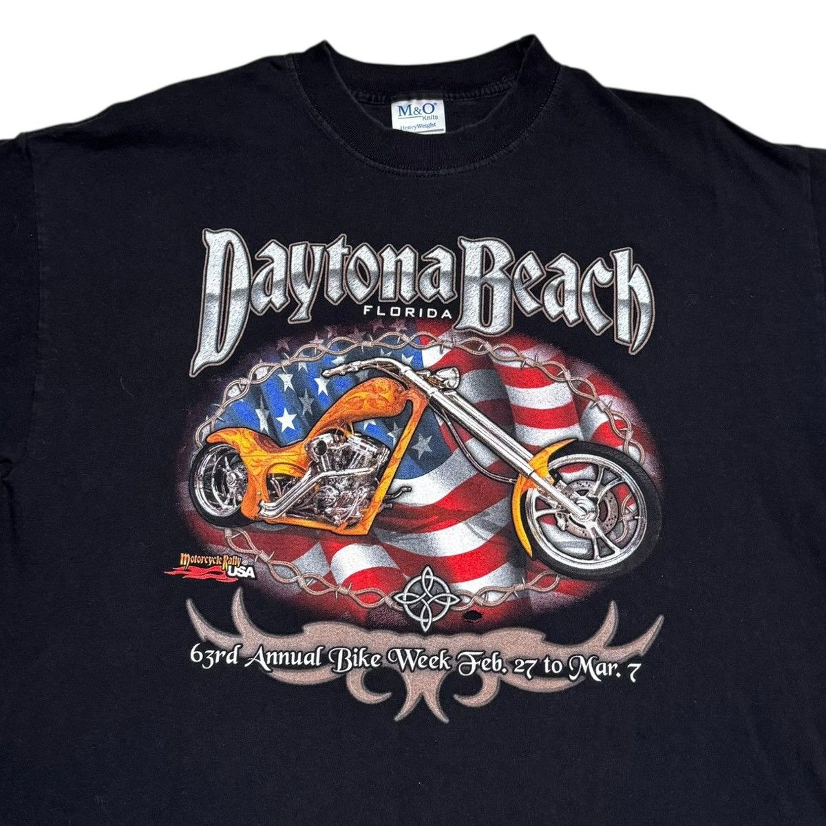 Vintage Vintage 2004 Daytona Beach Bike Week Black Shirt Adult XL Size US XL / EU 56 / 4 - 2 Thumbnail