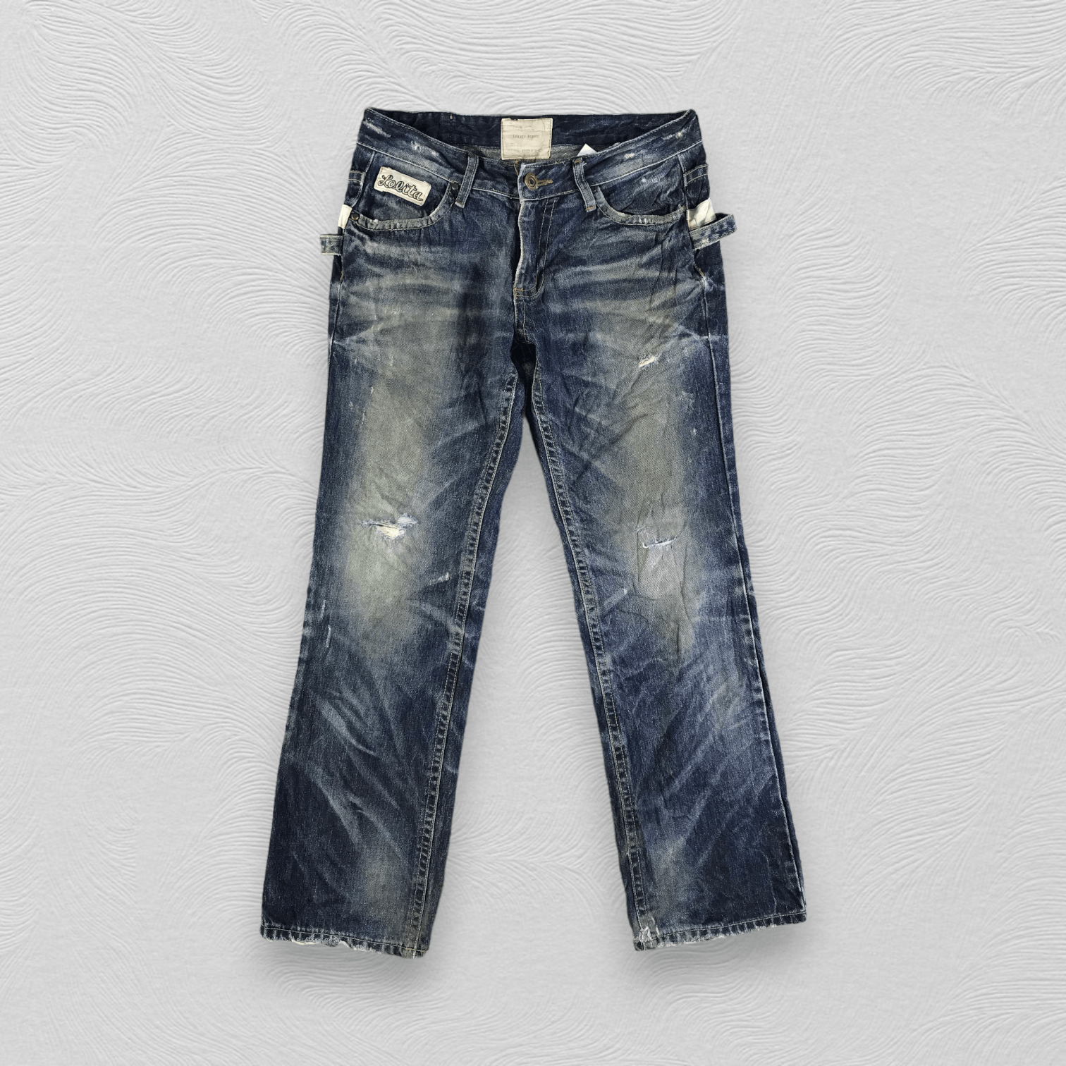 Japanese Brand Japanese Lolita Jeans Faded Blue Denim KJ3028 Size US 34 / EU 50 - 1 Thumbnail