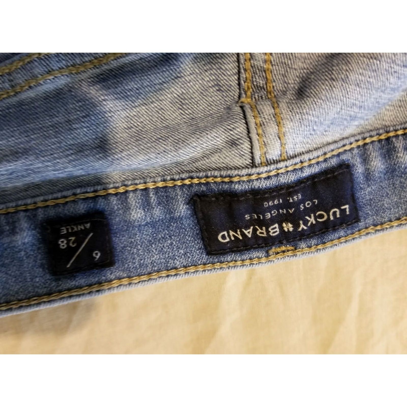 Lucky Brand Womens Lucky Brand Skinny Jeans 6 28 Denim Pants Stretch Size 28" / US 6 / IT 42 - 7 Thumbnail
