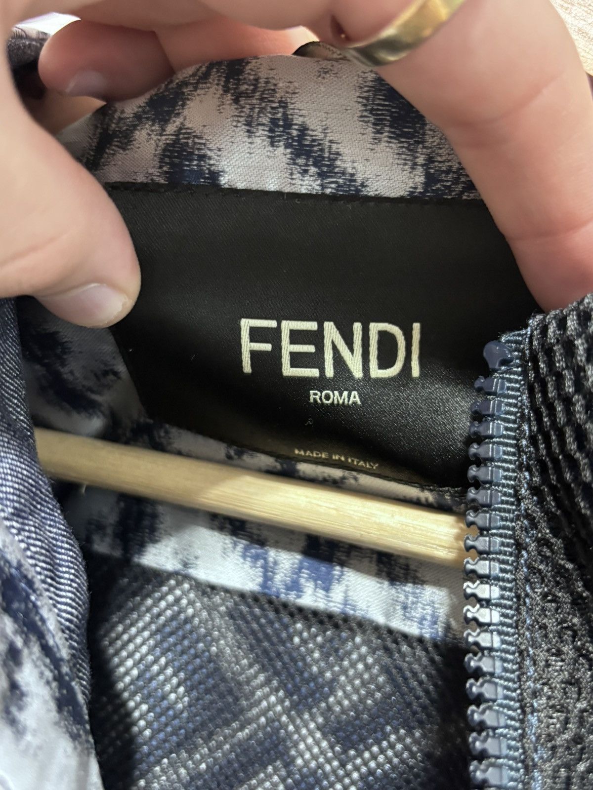 Fendi FENDI WINDBREAKER/WOVEN FABRIC ZUCCA BLUE Size US L / EU 52-54 / 3 - 5 Thumbnail