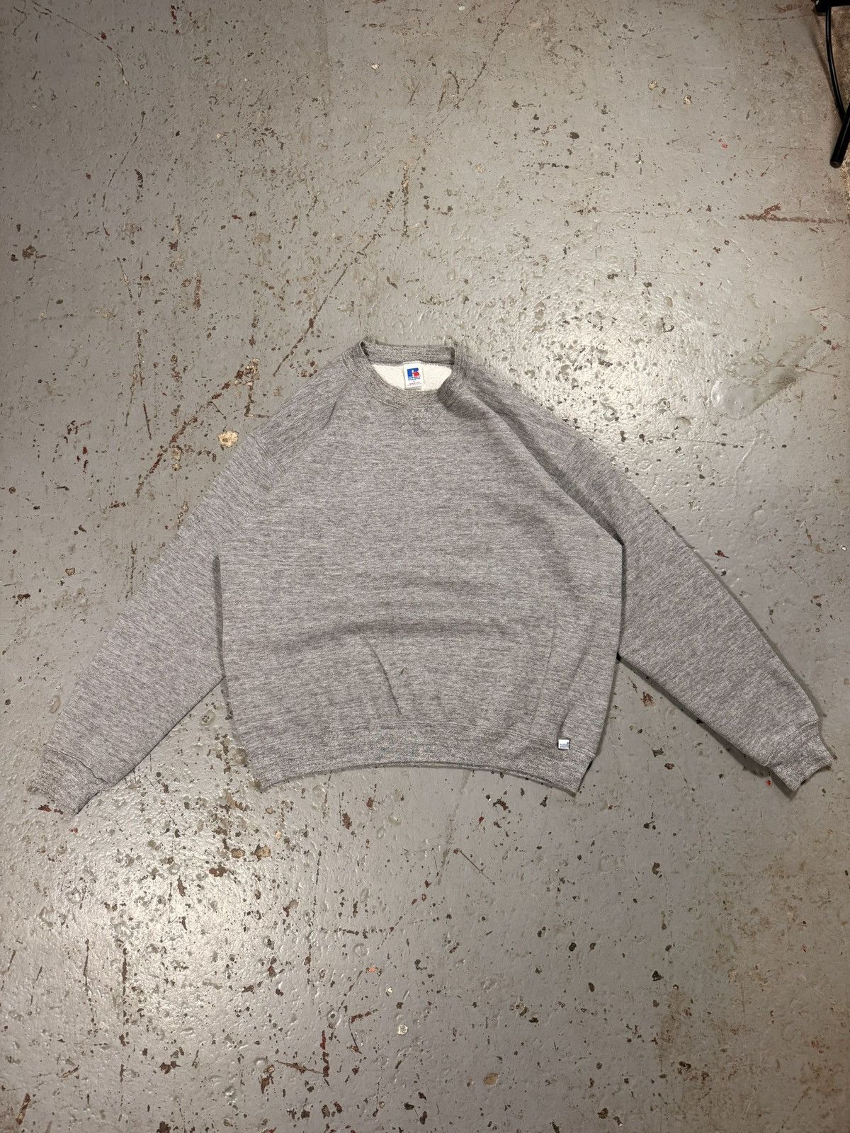 Russell Athletic Vintage Russell Athletics Blank Crewneck Grey Size US XL / EU 56 / 4 - 1 Thumbnail