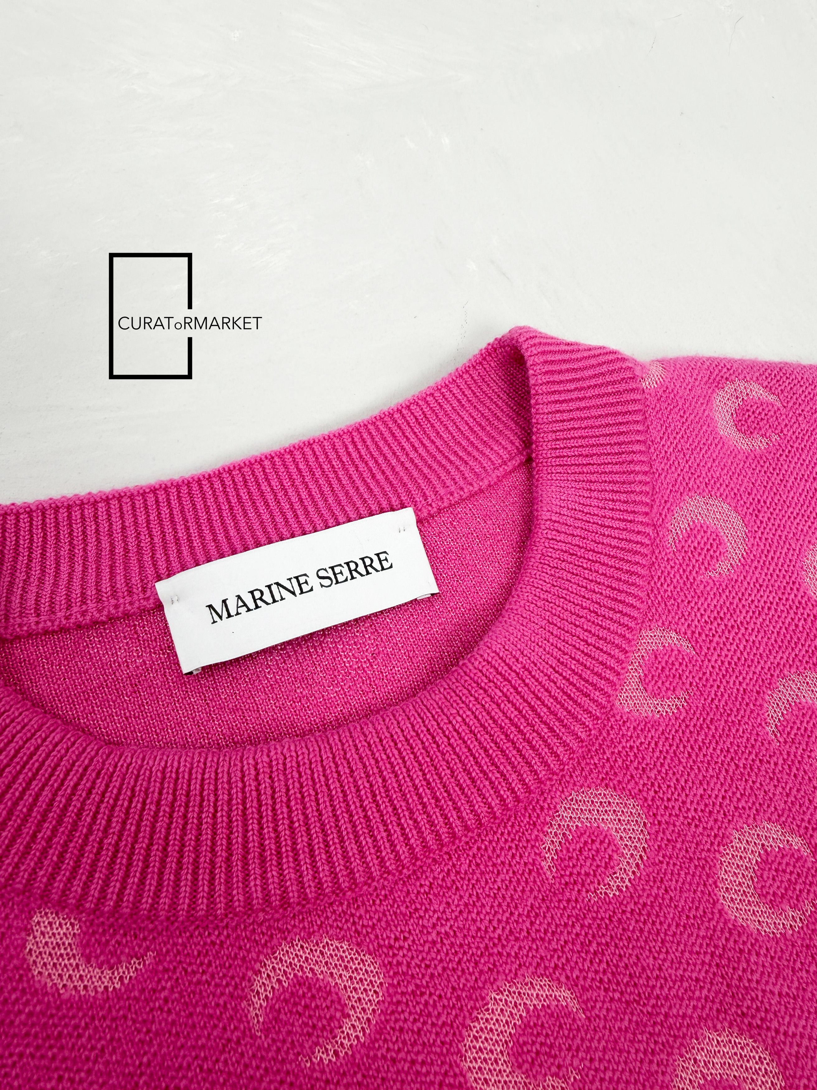 Marine Serre Signature Crescent Moon Pattern Monogram Jacquard Knit FW25 Size US M / EU 48-50 / 2 - 6 Thumbnail