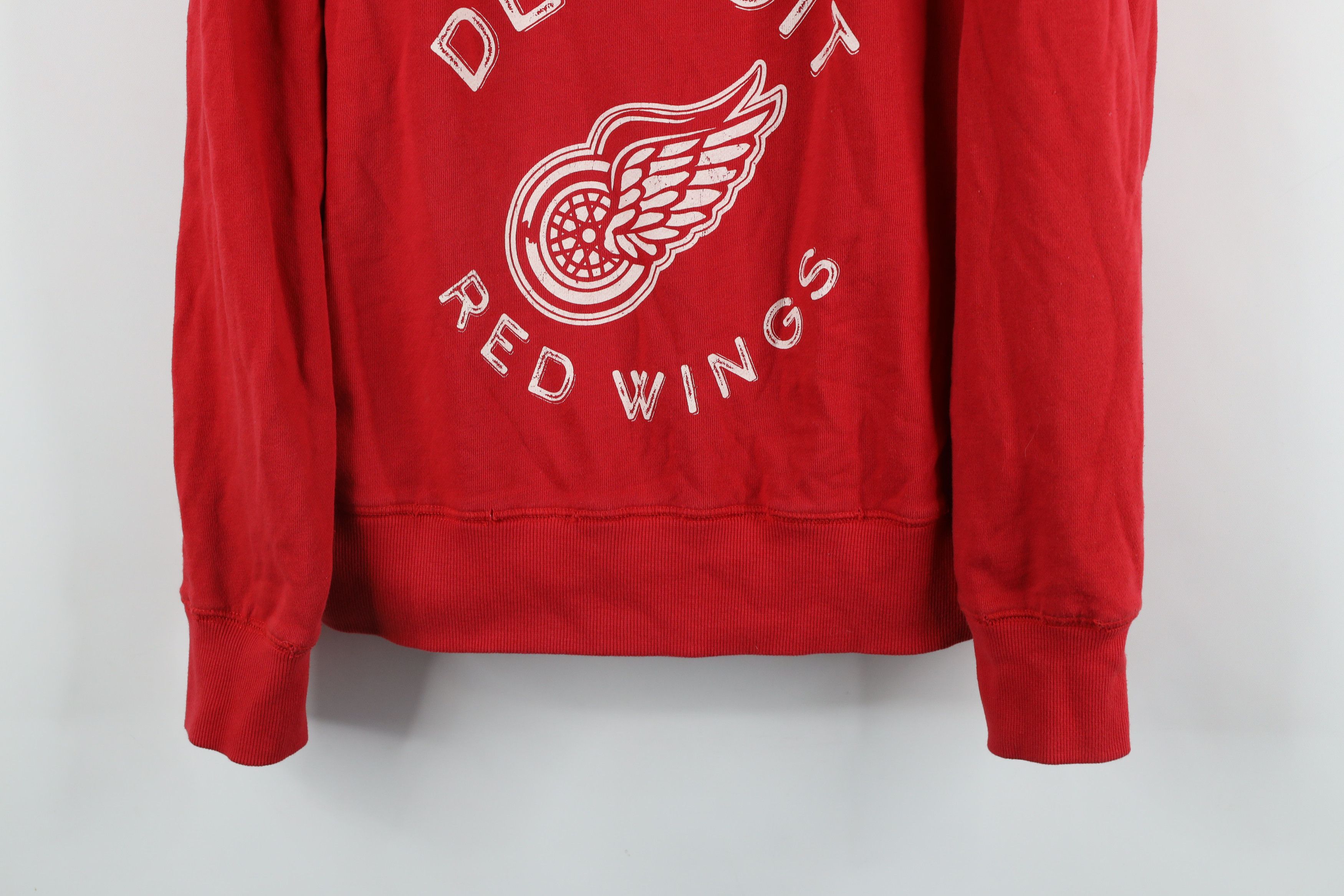 Vintage Vintage Spell Out Detroit Red Wings Hockey Sweatshirt Red Size XL / US 12-14 / IT 48-50 - 3 Thumbnail