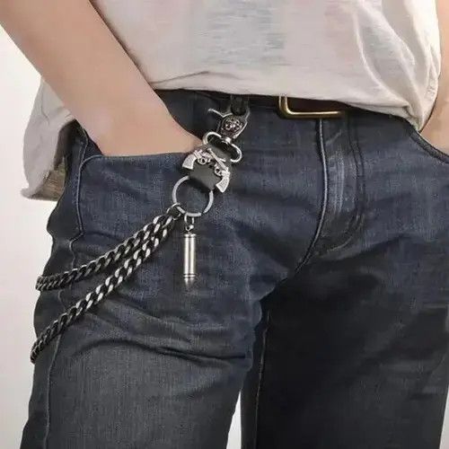 VIBE Stainless Steel Silver Bullet Key Chains Size ONE SIZE - 3 Thumbnail
