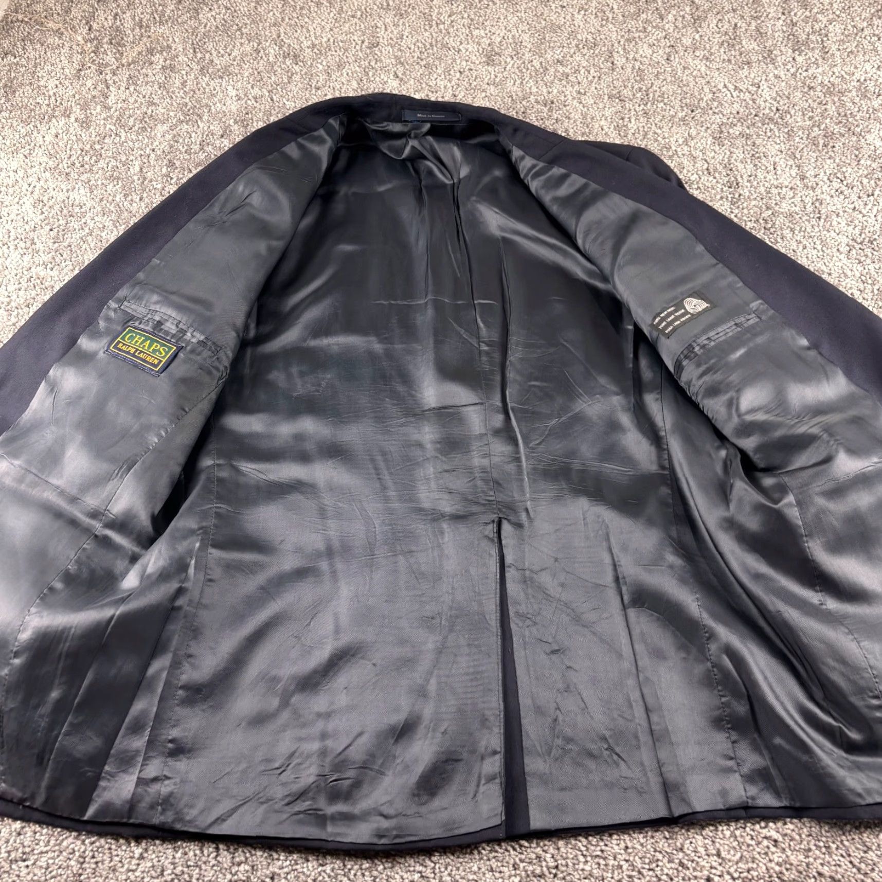Ralph Lauren VINTAGE Chaps Ralph Lauren Blazer Mens 43R Navy Gold Button Boat Captain Jacket Size 46R - 2 Thumbnail