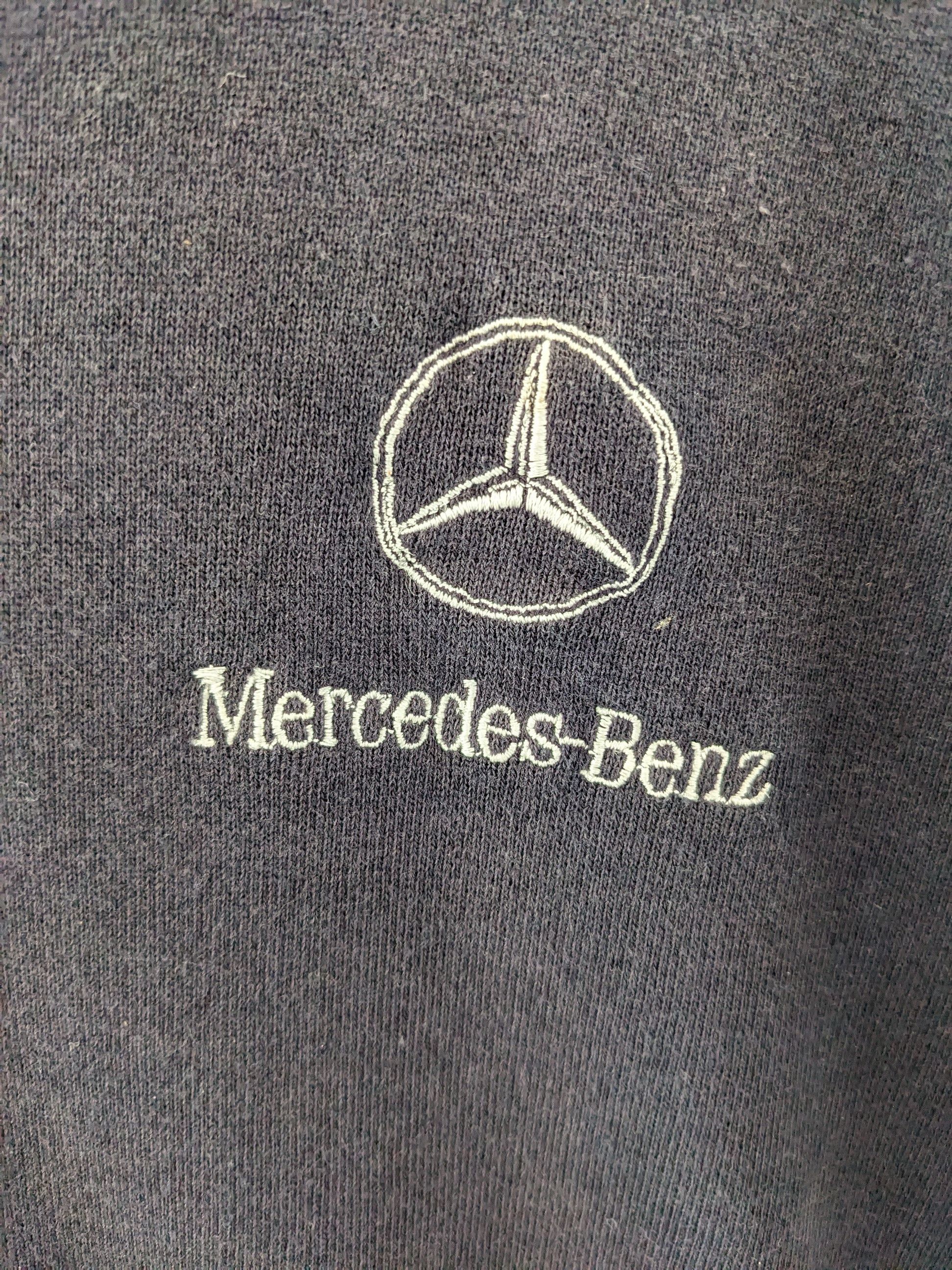 Mercedes-Benz × Vintage Vintage Mercedes Benz Sweatshirt V Neck Faded Size US M / EU 48-50 / 2 - 11 Thumbnail