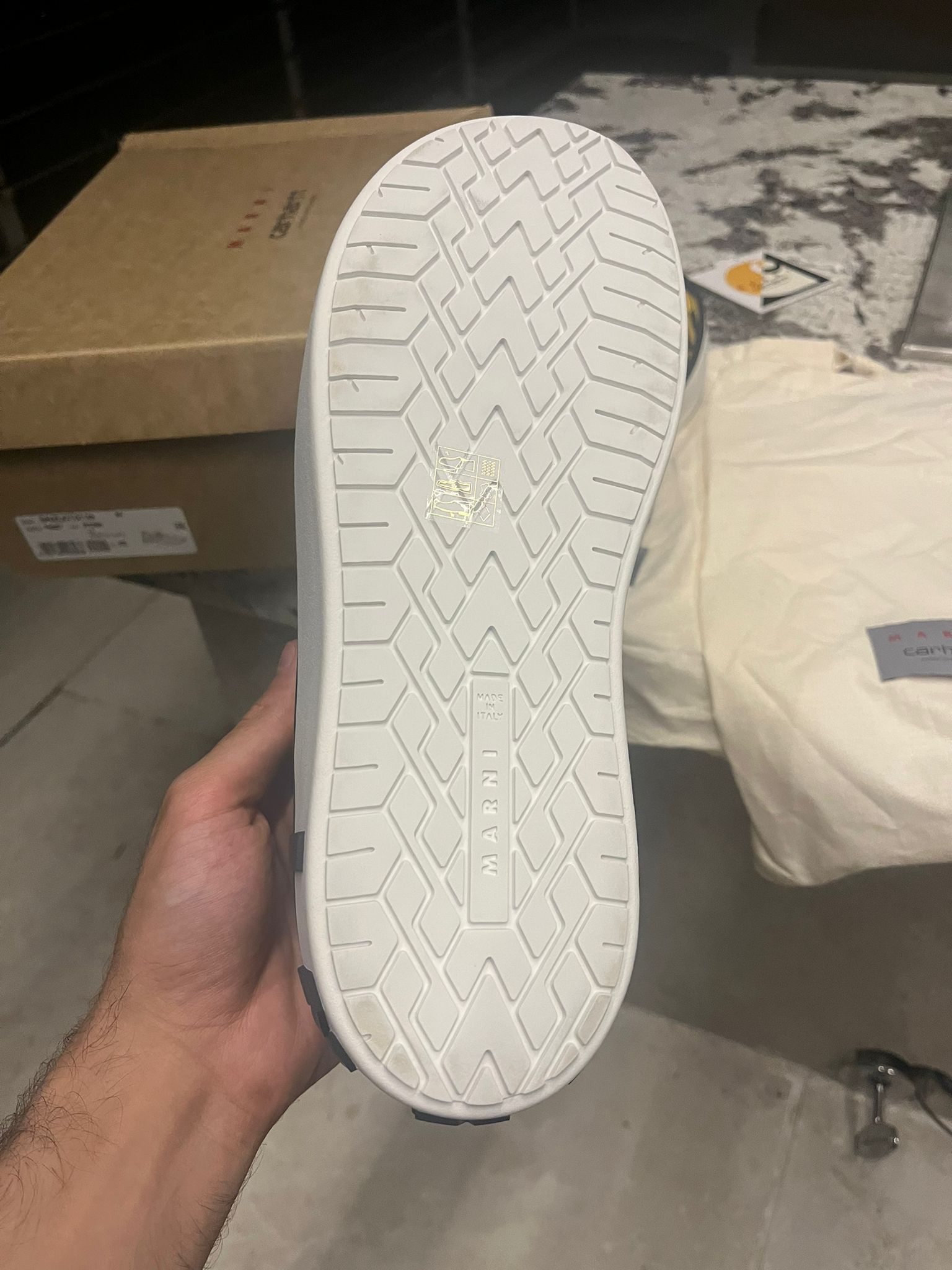 Carhartt × Marni Carhartt Paw Sunflower Slip On Sneakers in Black, Yellow Size US 9 / EU 42 - 17 Thumbnail