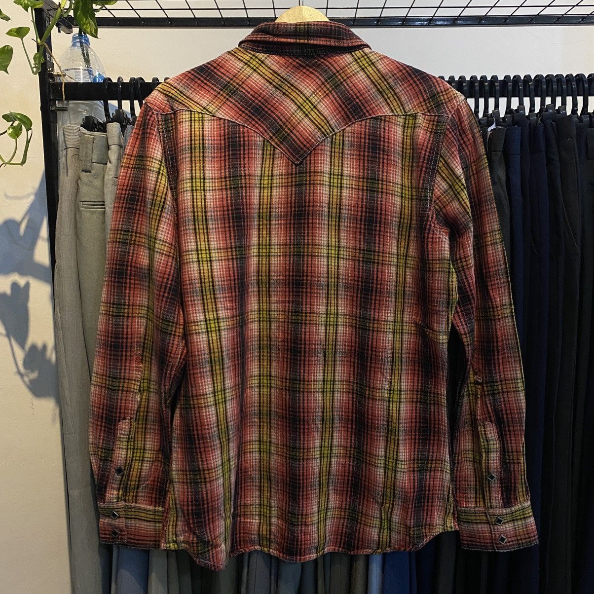 Cowboy Equipment × Japanese Brand × Vintage Vtg lucky store americana western style with diamond button Size US L / EU 52-54 / 3 - 3 Thumbnail