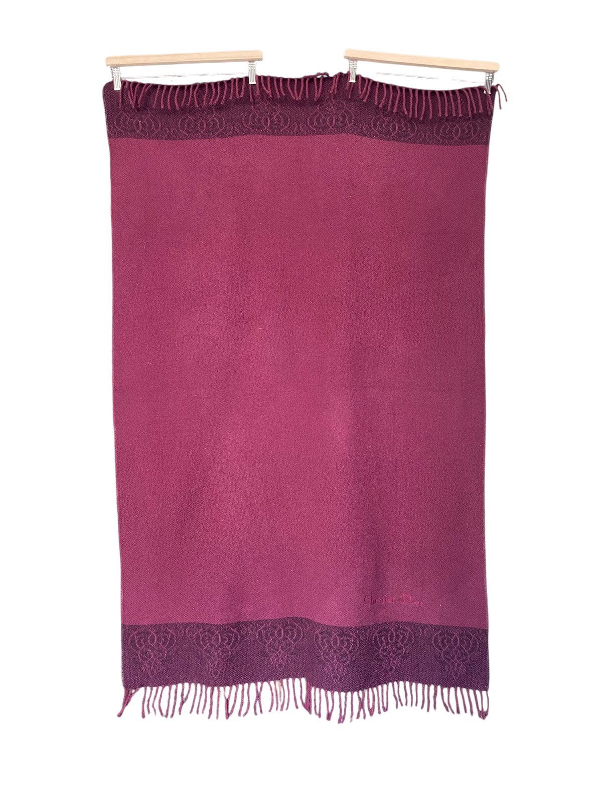 Christian Dior Monsieur Rare🔥CHRISTIAN DIOR Wool Shawl Body Size ONE SIZE - 9 Thumbnail