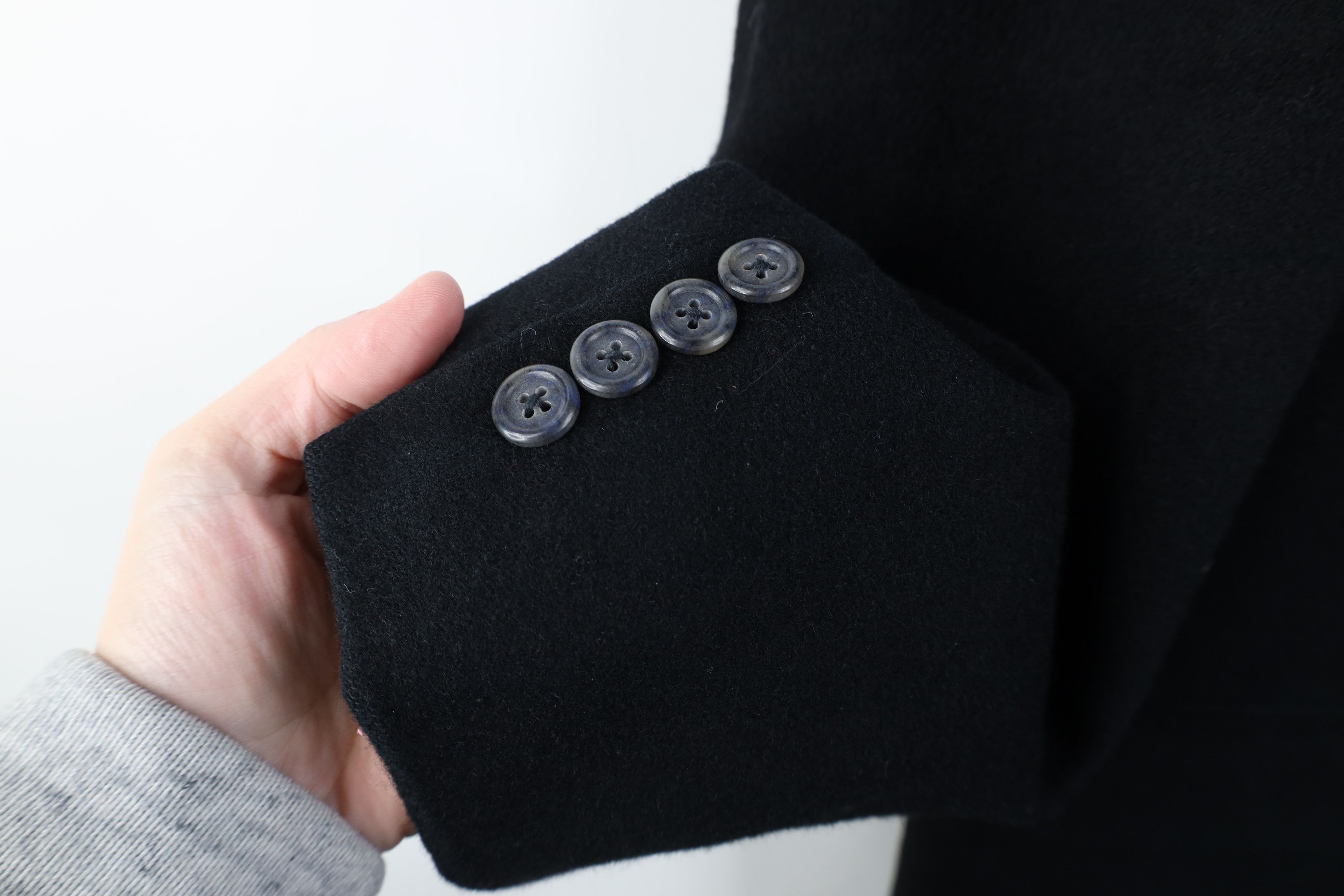 Vintage Vintage 90s Hair 2 Button Suit Coat Blazer Jacket Black USA Size US XXL / EU 58 / 5 - 4 Thumbnail