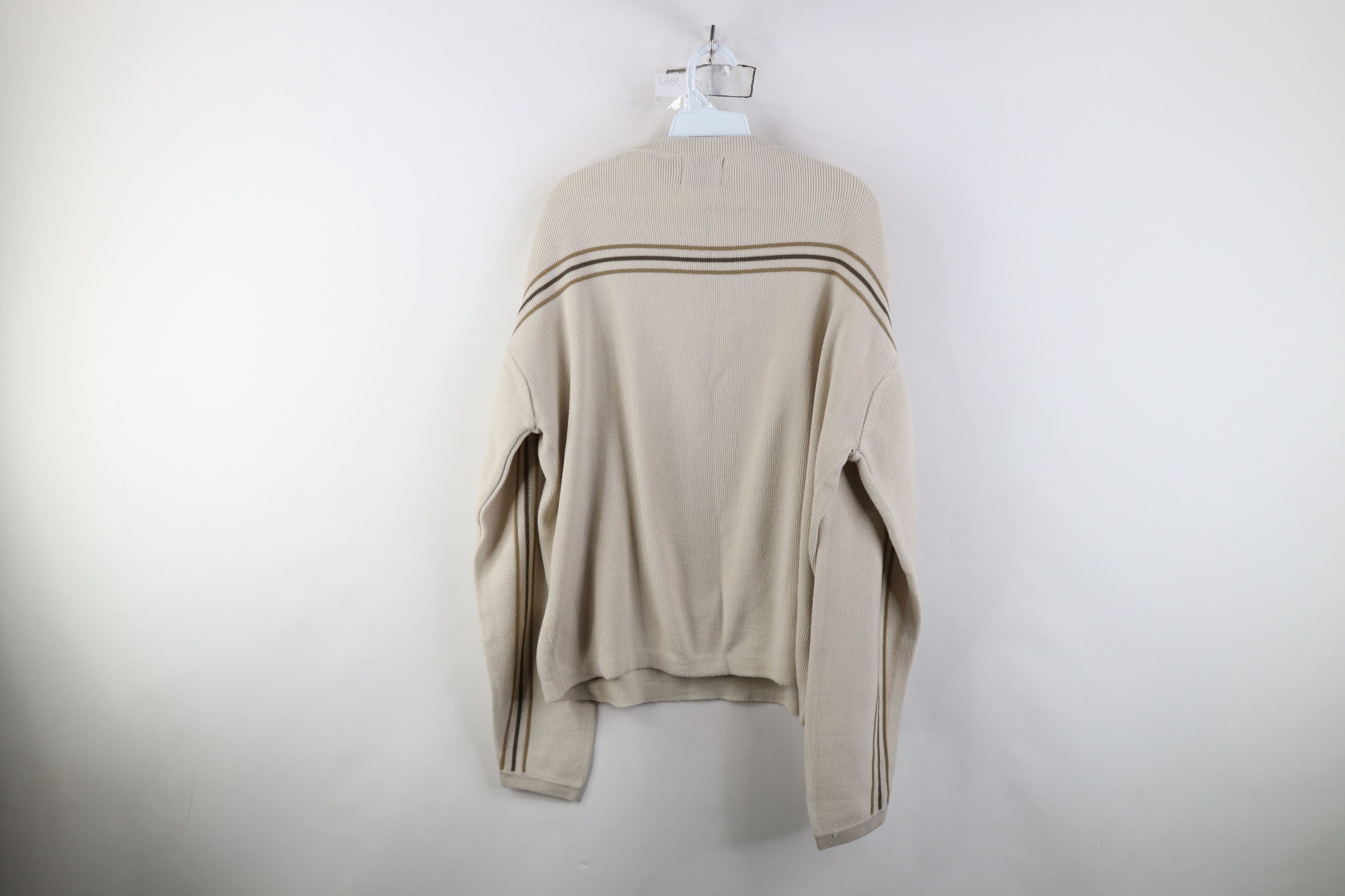 Vintage Vintage 90s Y2K Streetwear Knit Lightweight Sweater Beige Size US L / EU 52-54 / 3 - 9 Thumbnail