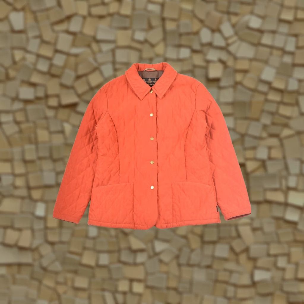 Barbour Barbour L2063 Shaped M'fibre Microfibre Quilt Short Jacket Women's UK 14 / EURO 40 / USA 10 Red Quilted Jacket Size 27" / US 4 / IT 40 - 1 Thumbnail