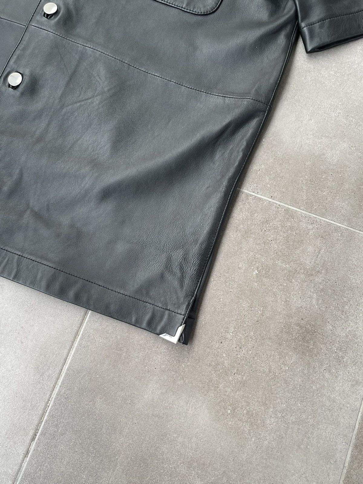 Han Kjobenhavn !DS! FW22 Han Kjobenhavn Black Leather Summer Shirt Size US M / EU 48-50 / 2 - 15 Thumbnail