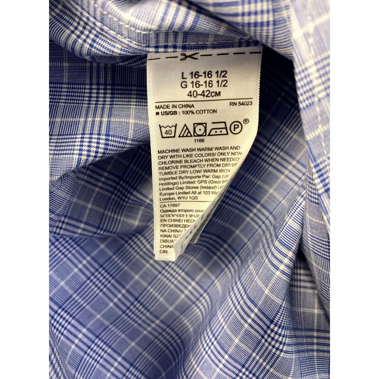 Banana Republic VINTAGE Banana Republic Button Shirt Mens L Blue Cotton Slim Fit Long Sleeve /0826 Size US L / EU 52-54 / 3 - 7 Thumbnail