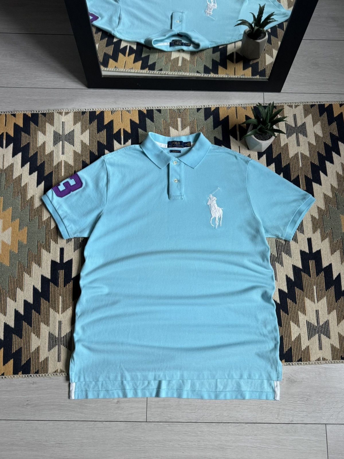 Polo Ralph Lauren Vintage Polo Ralph Lauren Big Pony #3 T-shirt Size US L / EU 52-54 / 3 - 1 Thumbnail