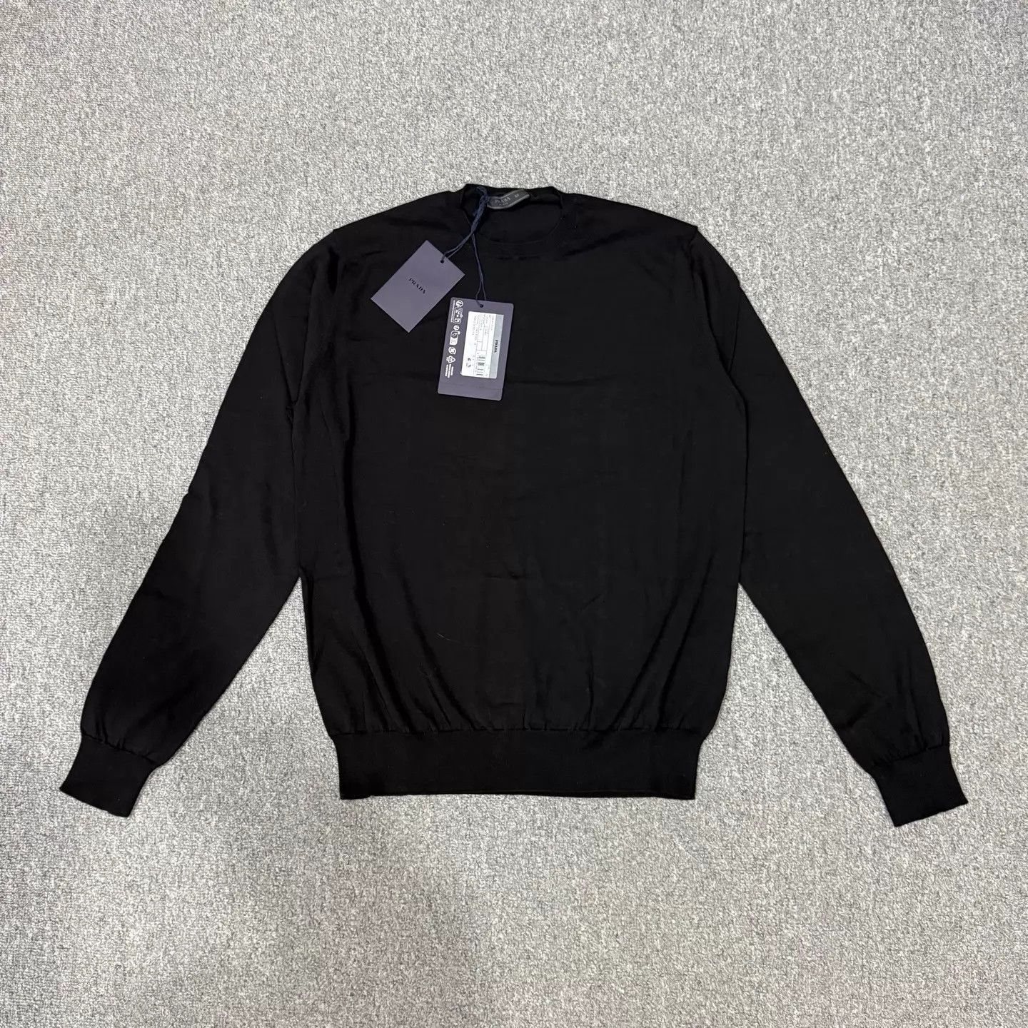 Prada Prada 24 New Black Cashmere Knit Sweater 50 Size US M / EU 48-50 / 2 - 2 Thumbnail