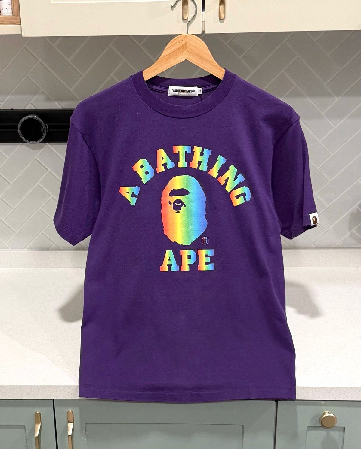A Bathing Ape Raibow College Tee