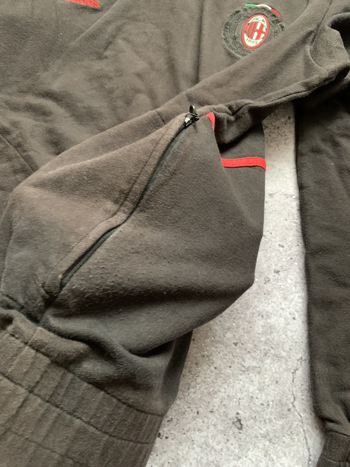 Adidas × Vintage 🔥AC MILAN ADIDAS VINTAGE 2000s BLOCKCORE HOODIE Size US M / EU 48-50 / 2 - 11 Thumbnail