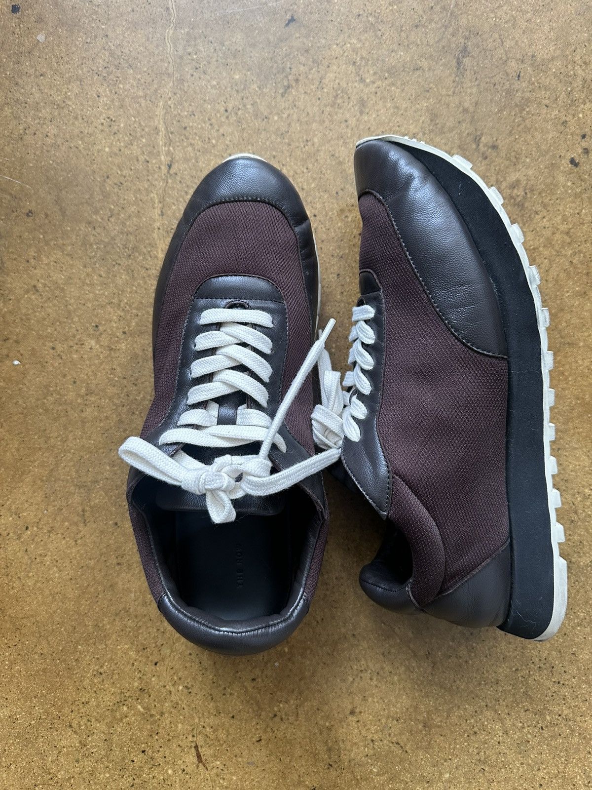 The Row The Row Owen Low Top Leather Sneakers Size US 10 / EU 43 - 7 Thumbnail