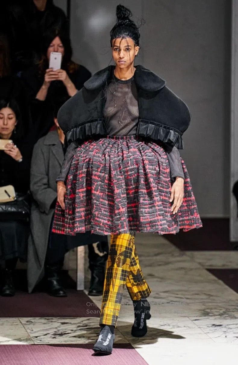 Comme des Garcons Comme Des Garcons size S Red checkered wool long pants Size 23" - 7 Thumbnail