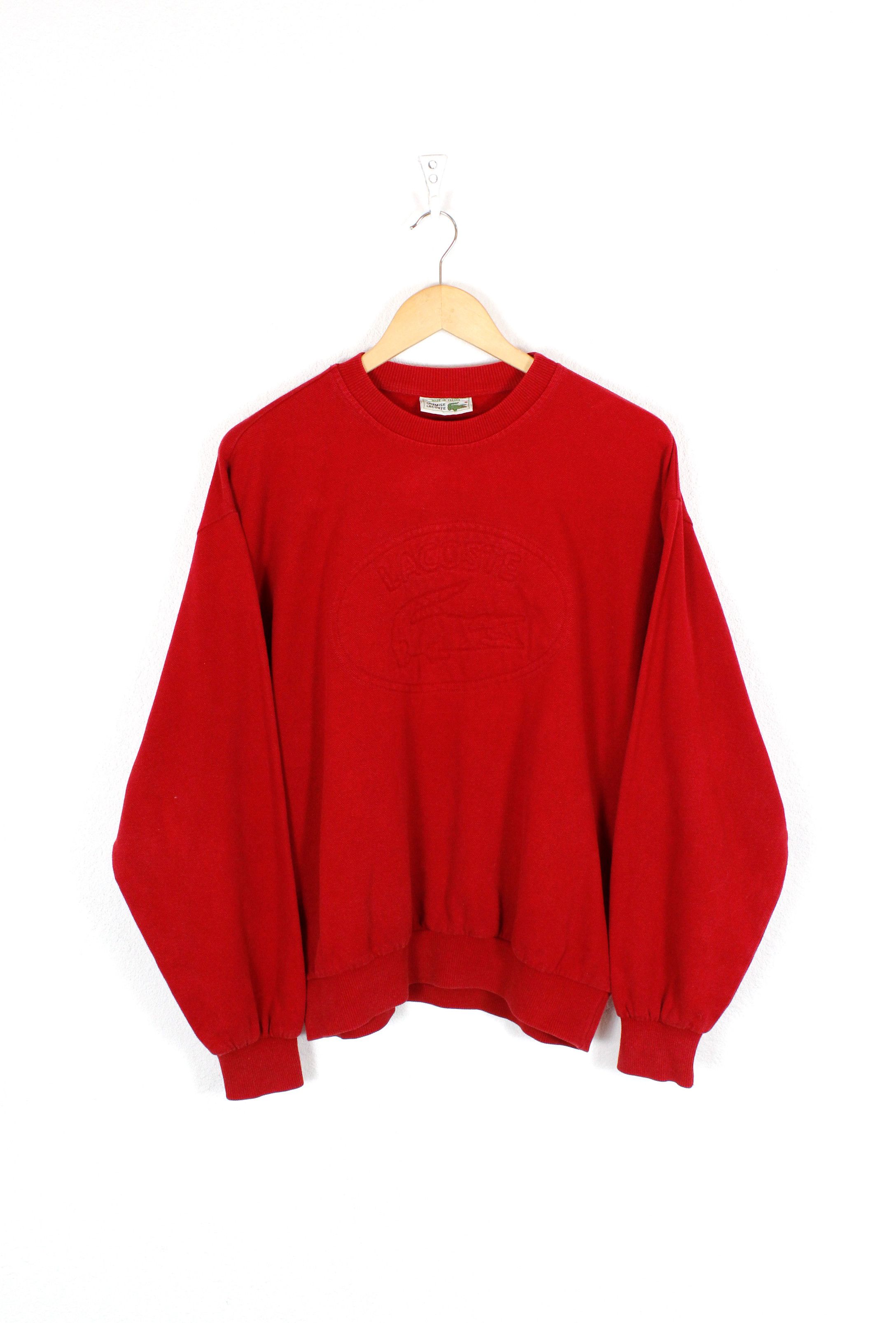 Lacoste × Vintage Vintage 90s La Chemise Lacoste Sweatshirt Big Logo Size US L / EU 52-54 / 3 - 1 Thumbnail