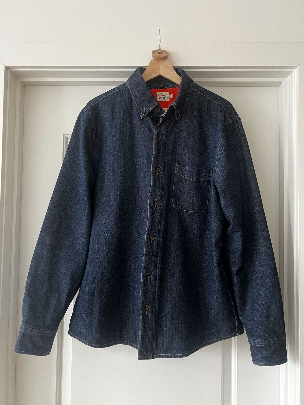 Faherty Faherty Denim Shirt Jacket Size US M / EU 48-50 / 2 - 1 Thumbnail