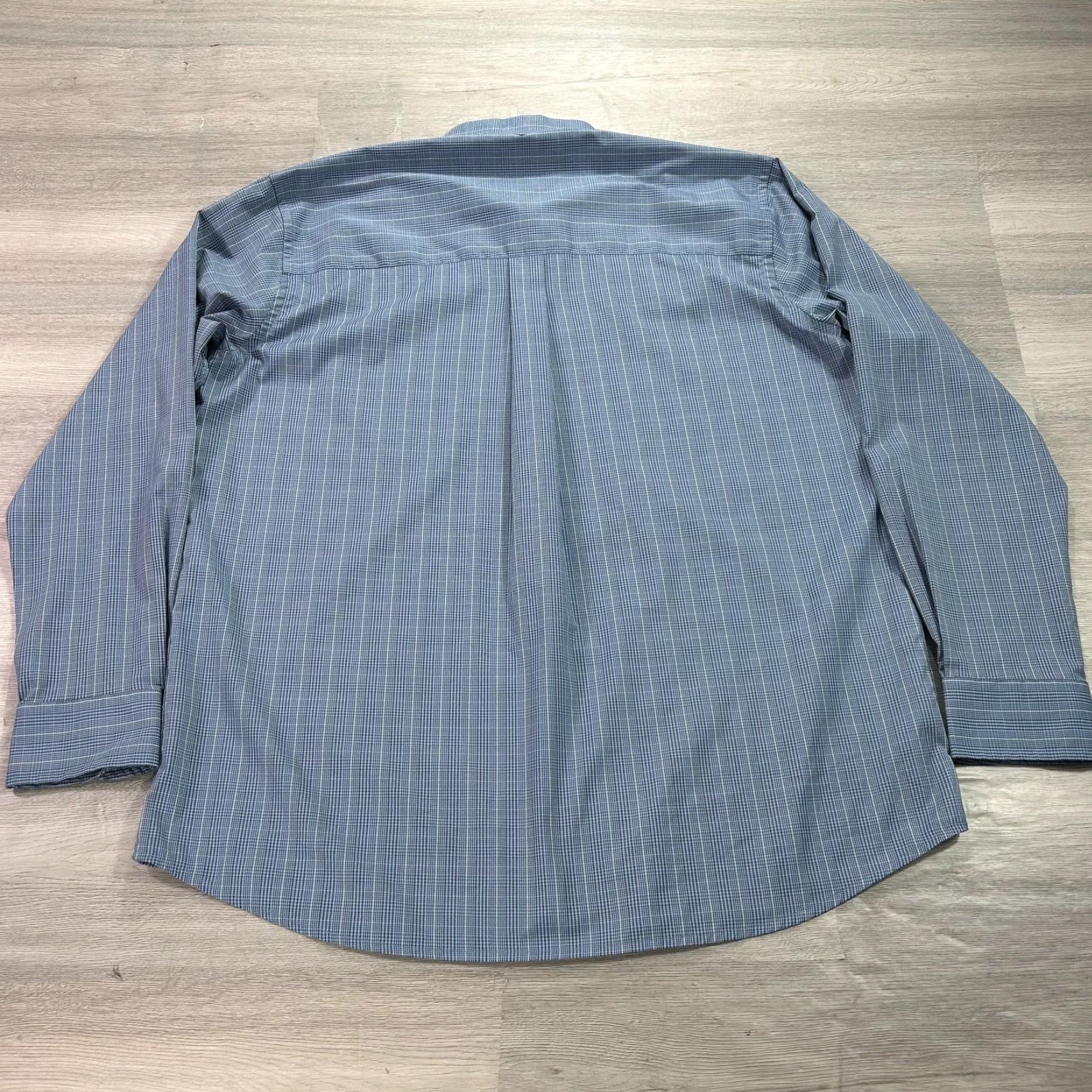 Vintage Turtleson Shirt Mens Large Blue Check Button-Down Long Sleeve Size US L / EU 52-54 / 3 - 2 Thumbnail