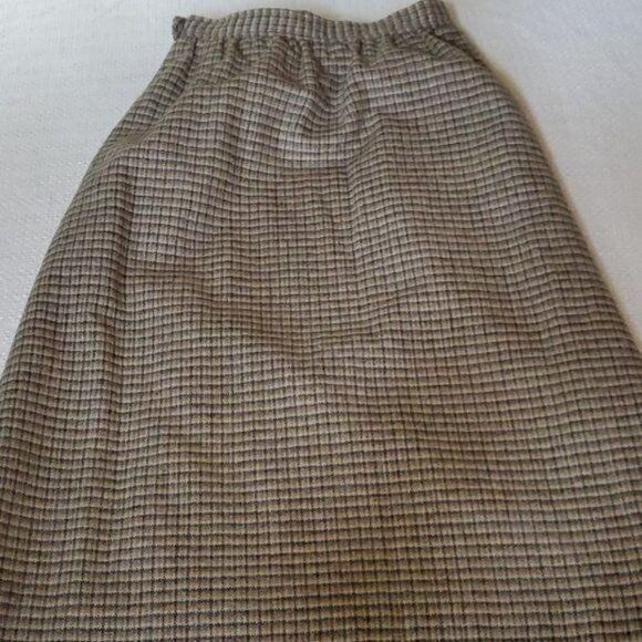 Vintage Austin Hill Vintage Union Made Wool Brown Plaid Lined Zipper Size 30" / US 8 / IT 44 - 7 Thumbnail