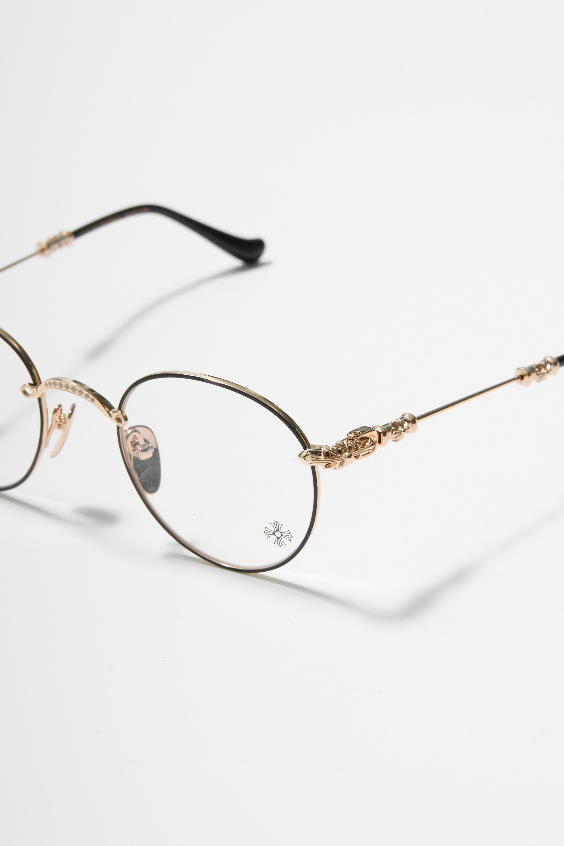 Chrome Hearts CHROME HEARTS BUBBA MATTE BLACK/GOLD PLATED-PLASTIC Size ONE SIZE - 2 Thumbnail