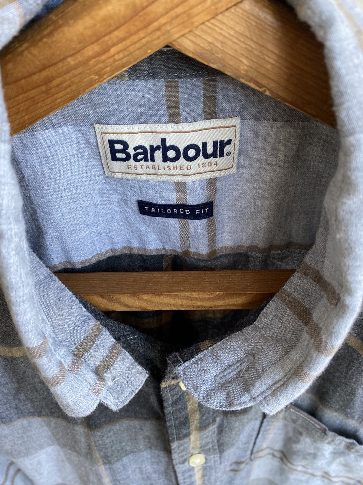 Barbour Barbour Grey Button-Up Shirt / Classic British Style Size US M / EU 48-50 / 2 - 2 Thumbnail
