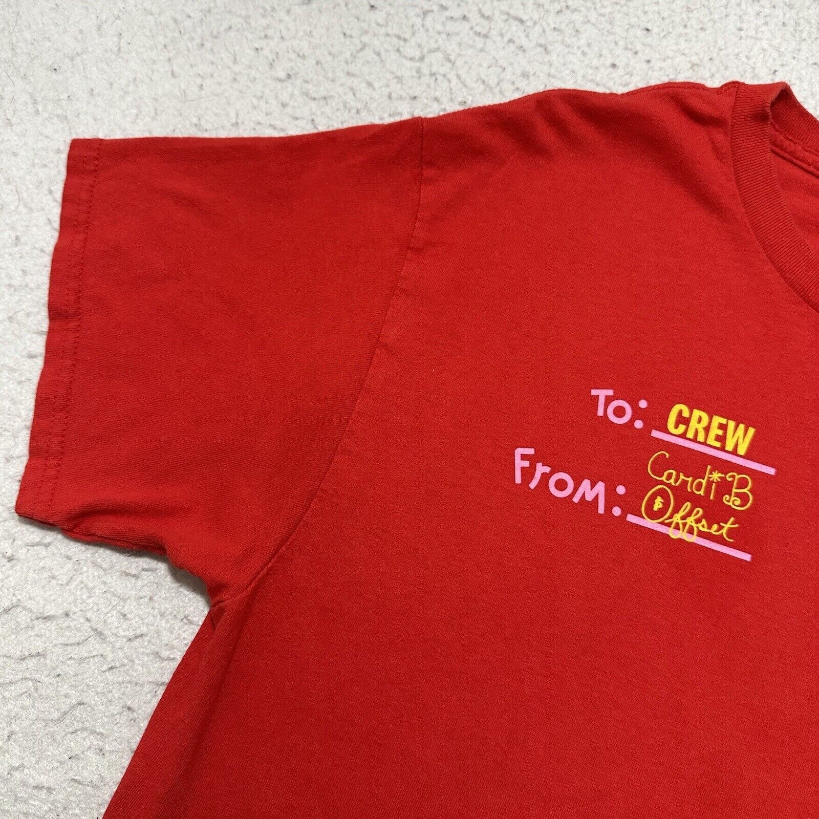 Gildan McDonald's Large Cardi B Offset Collab Logo Employee T Shirt Size US L / EU 52-54 / 3 - 5 Thumbnail