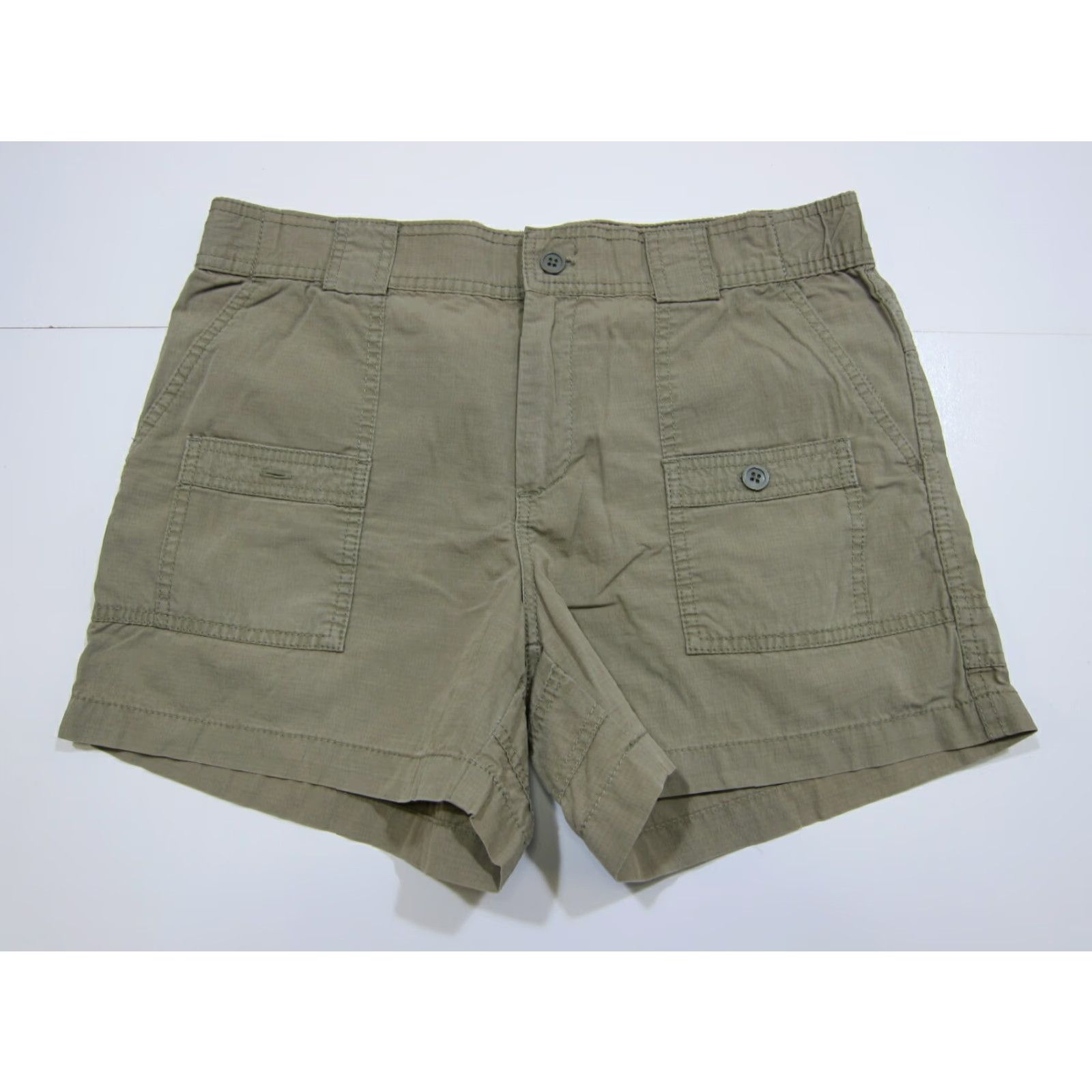 Gap Gap Shorts Women Size 8 Brown Cotton Casual Hike Travel Outdoor Cargo Pocket Womens Size 24" / US 00 / IT 34 - 2 Thumbnail