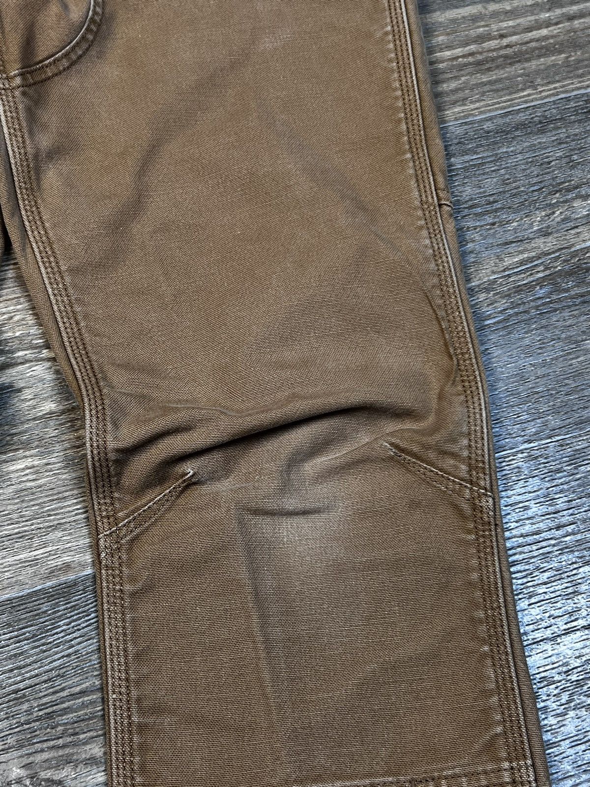 Carhartt × Vintage Vintage Carhartt Double Knee Straight Fit Brown Cargo Pants Size US 32 / EU 48 - 6 Thumbnail