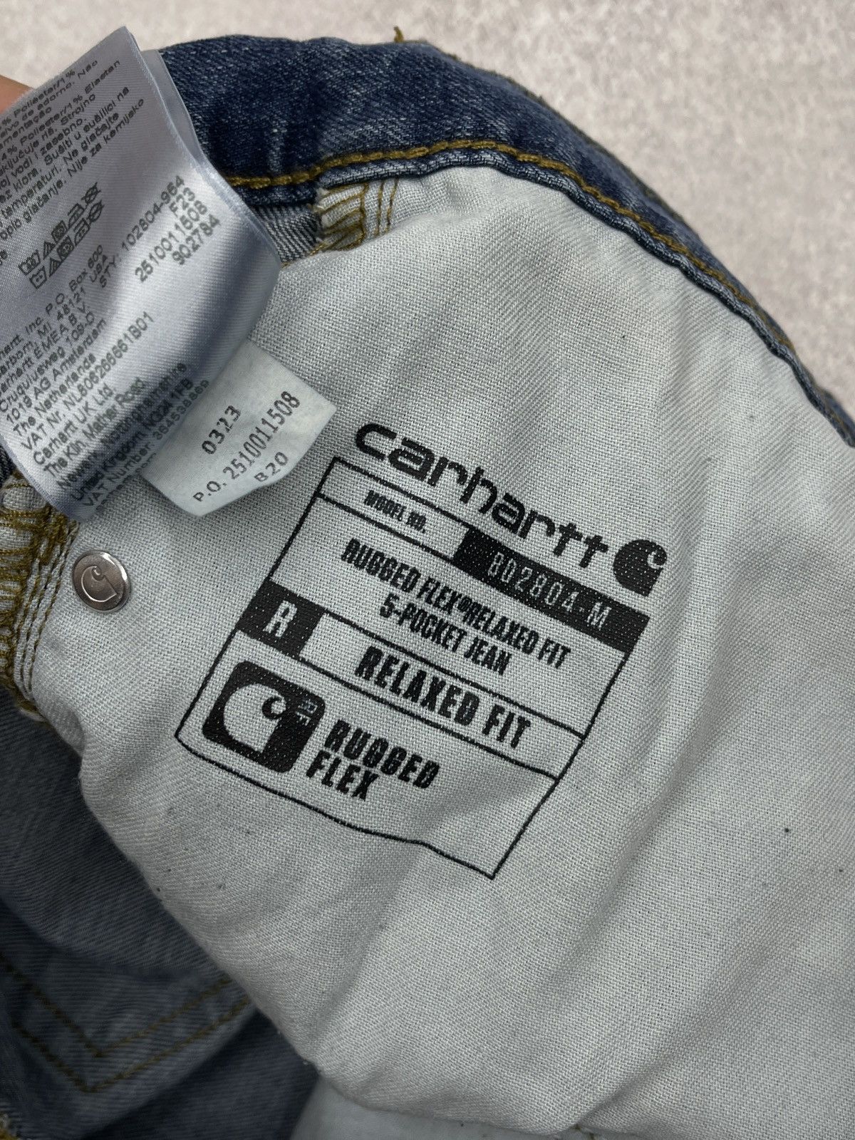 Carhartt Vintage Carhartt WIP Rugged Flex Relaxed Fit Denim Jeans Size US 36 / EU 52 - 13 Thumbnail