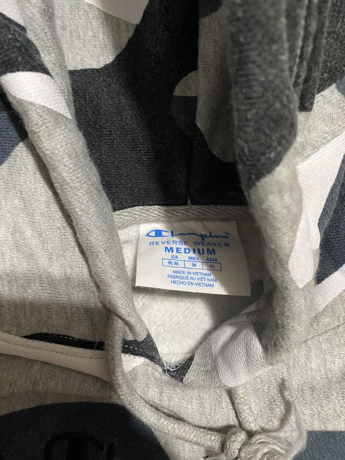 Champion Vintage Champion Grey Camo Hoodie Size US M / EU 48-50 / 2 - 5 Thumbnail