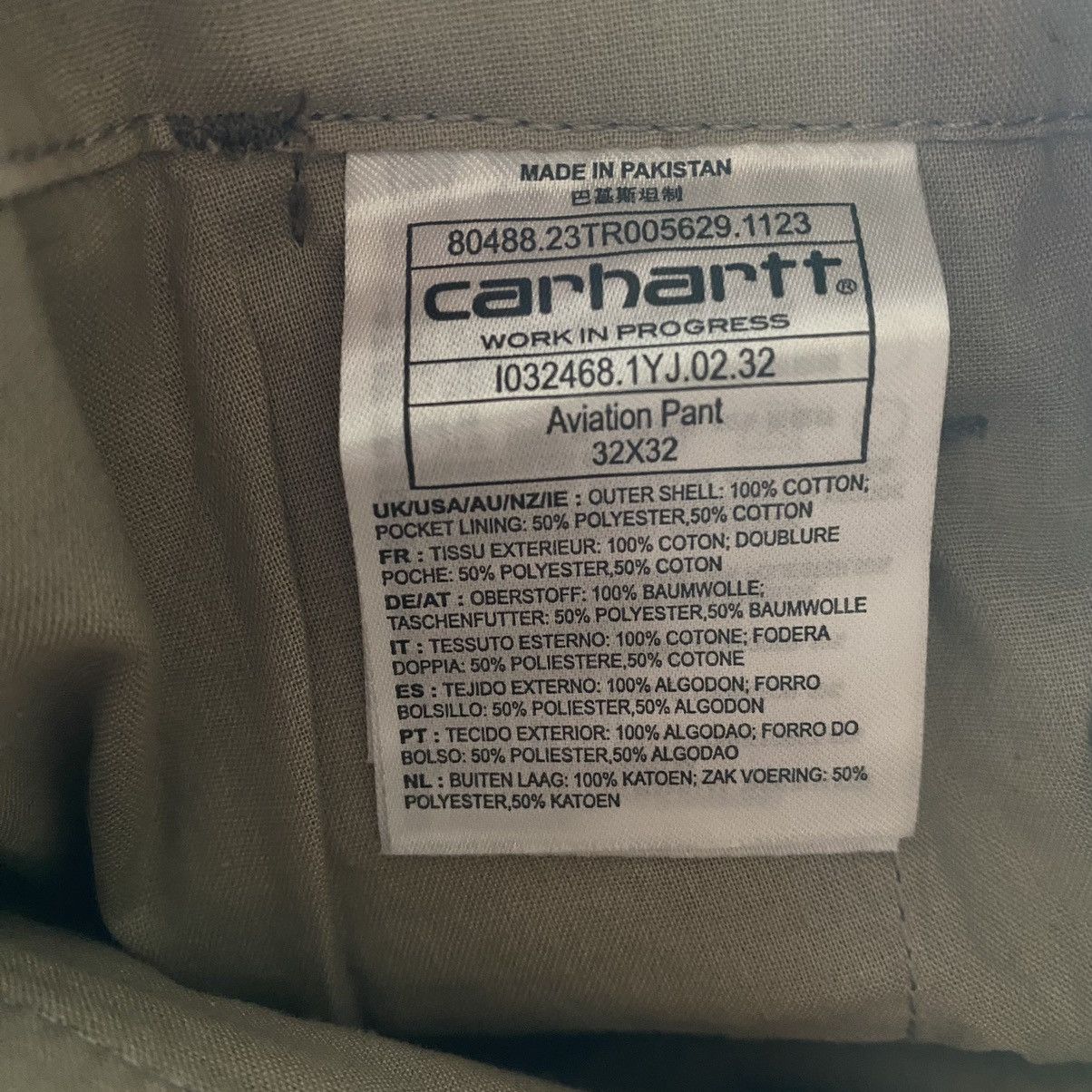 Carhartt Carhartt Aviation Pant Beige Size US 32 / EU 48 - 7 Thumbnail