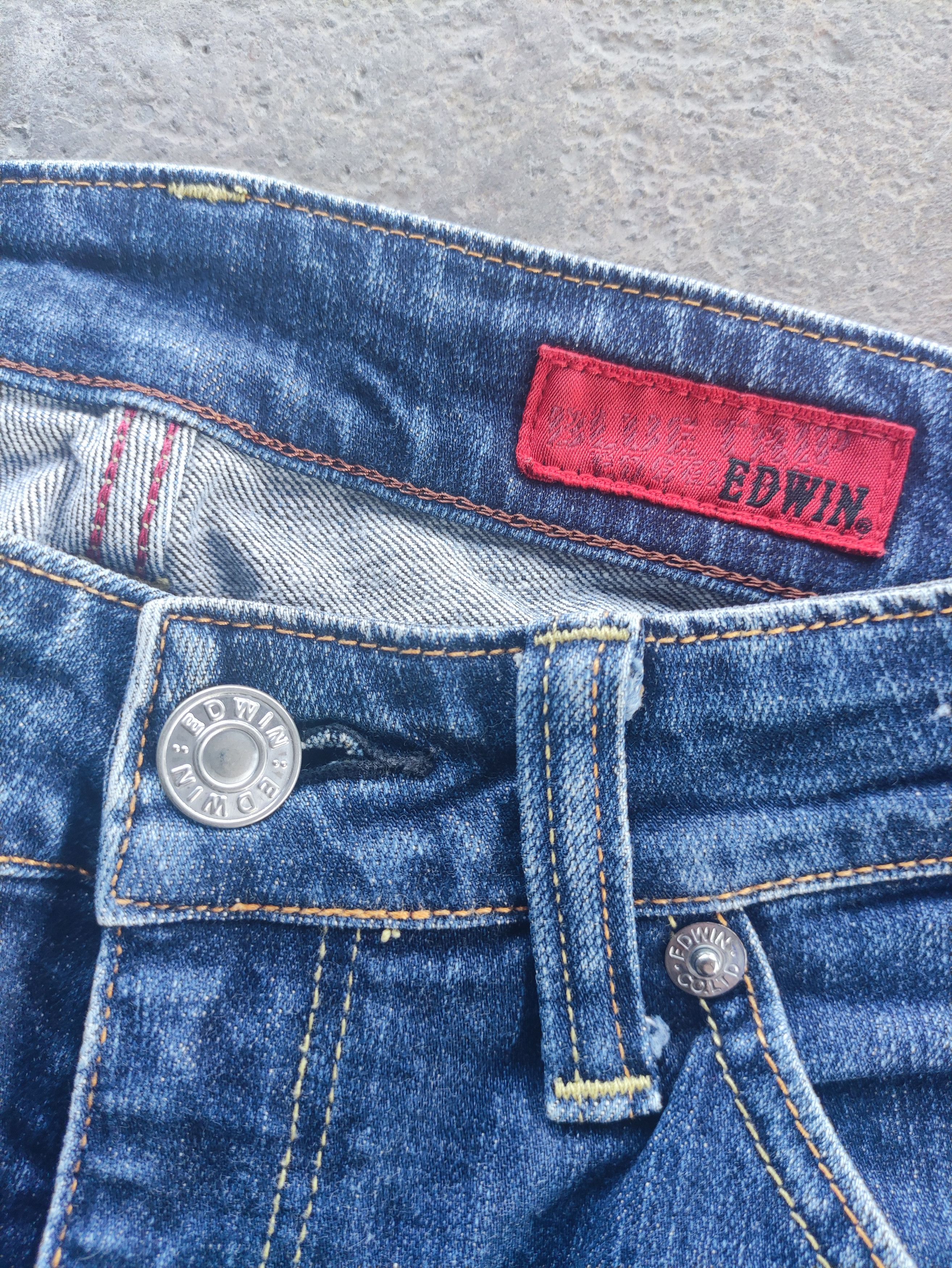 Edwin Vintage Edwin Brand Ripped Faded Denim Pants Size US 31 - 5 Thumbnail