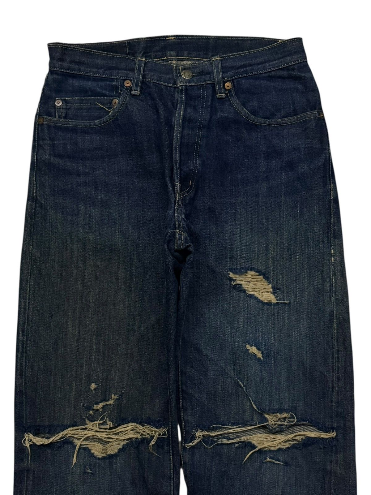 Blue Blue Japan Vintage Blue Blue Japan Selvedge Denim Jeans | W29 Size US 29 - 4 Thumbnail