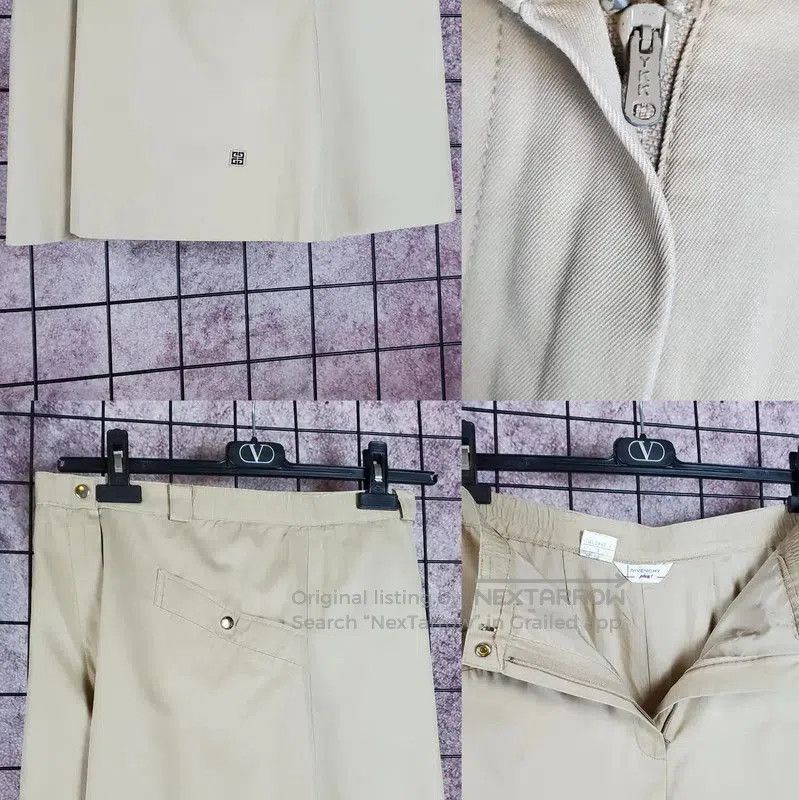 Givenchy Givenchy Summer Khaki Cotton Embroidered Pants . Size 26" / US 2 / IT 38 - 5 Thumbnail
