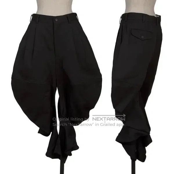 Comme des Garcons Comme Des Garcons size S Black retro arc deformation pants Size 23" - 1 Thumbnail