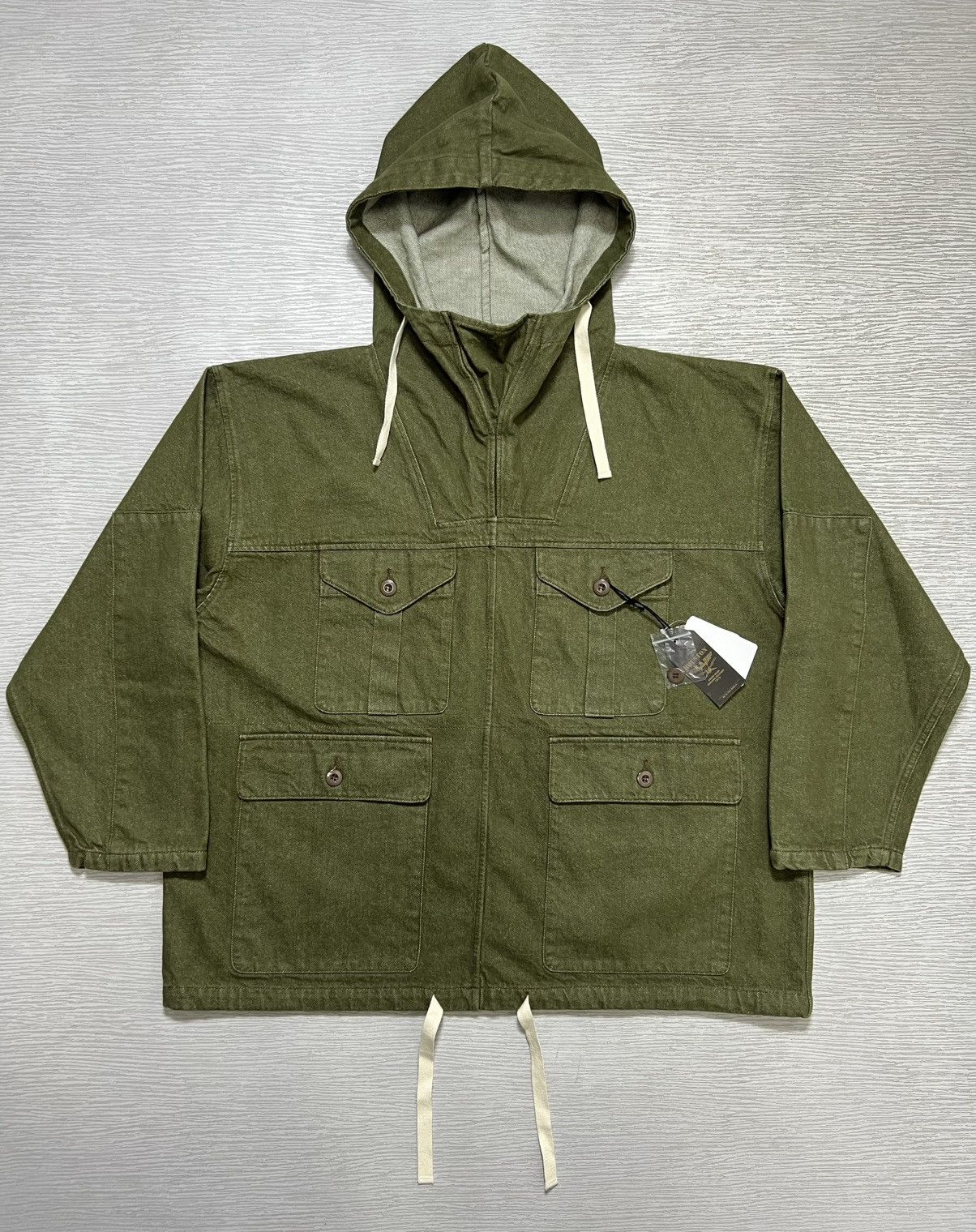 Japanese Brand Houston - Denim Smock Parka Size US S / EU 44-46 / 1 - 1 Thumbnail