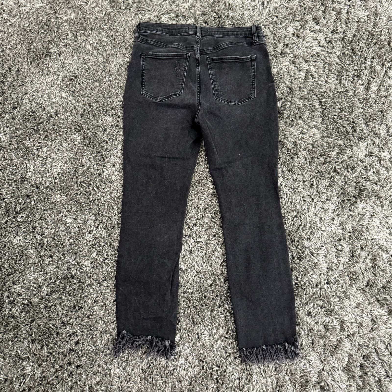 Free People Great Heights Frayed Skinny Jeans, Size 30