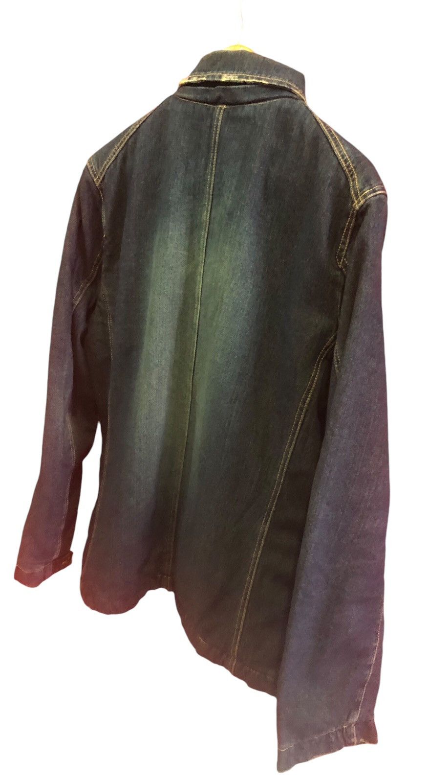 Japanese Brand Nice! Center Clease Blue Denim Jacket Size US M / EU 48-50 / 2 - 6 Thumbnail