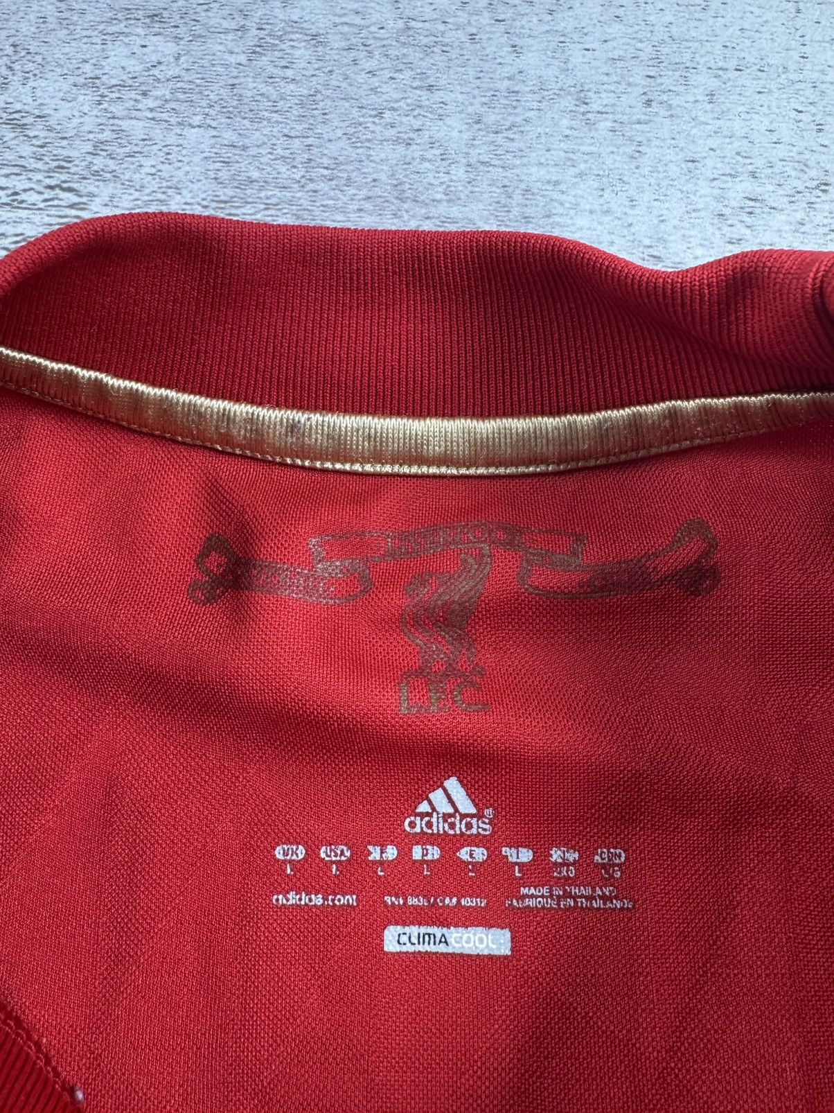 Adidas LIVERPOOL VINTAGE Red 2020/2012 Gerrard Adidas Soccer Football Shirt Jersey Kit Size US L / EU 52-54 / 3 - 15 Thumbnail